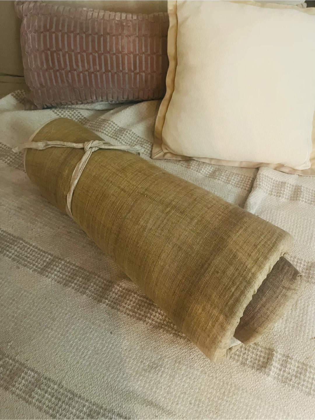 Bespoke Linen Hemp Meditation Mat - photo 2