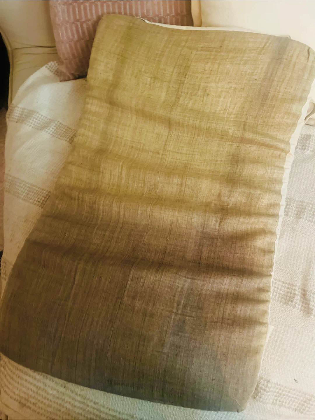 Bespoke Linen Hemp Meditation Mat - photo 3