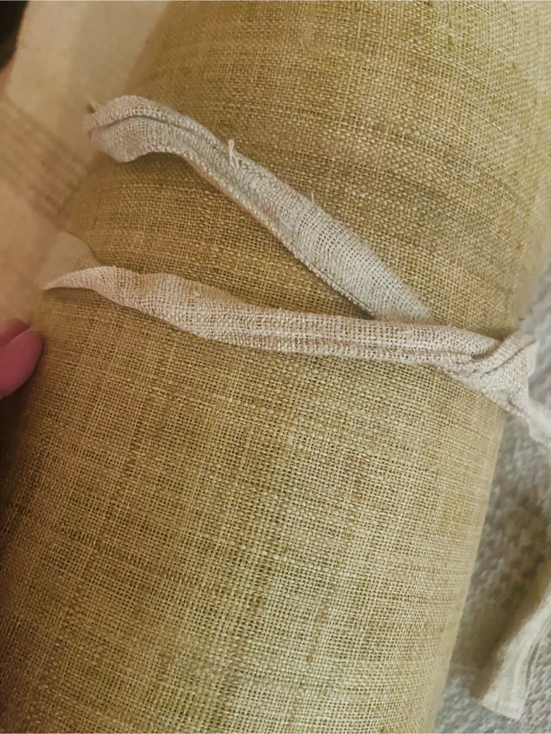 Bespoke Linen Hemp Meditation Mat - photo 4