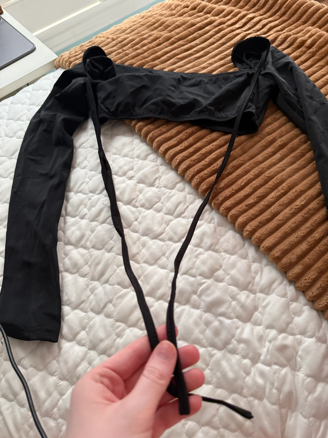 SHEIN Black Long Sleeve Crop Top - photo 2