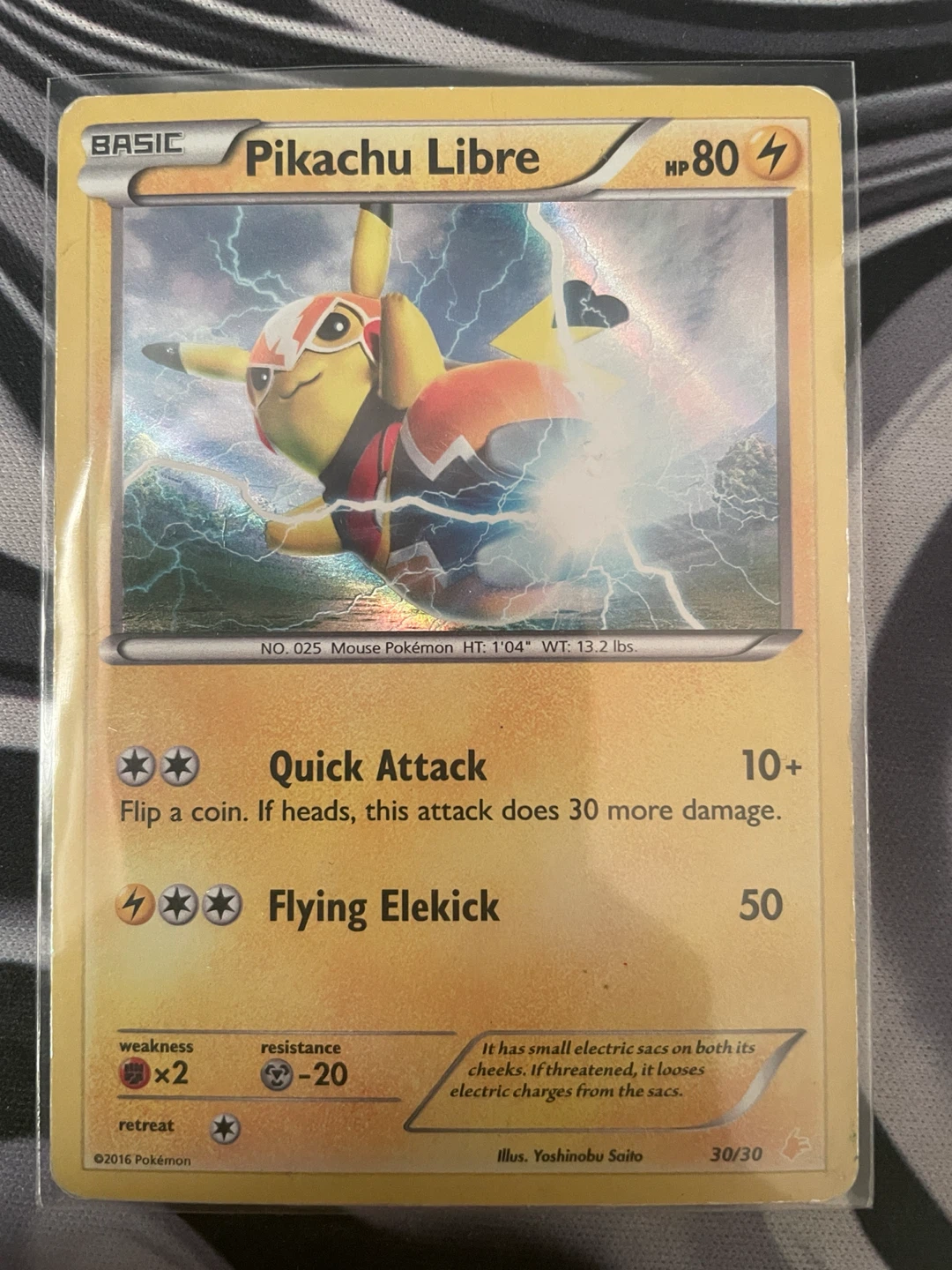 Pokemon TCG Pikachu Libre Card
