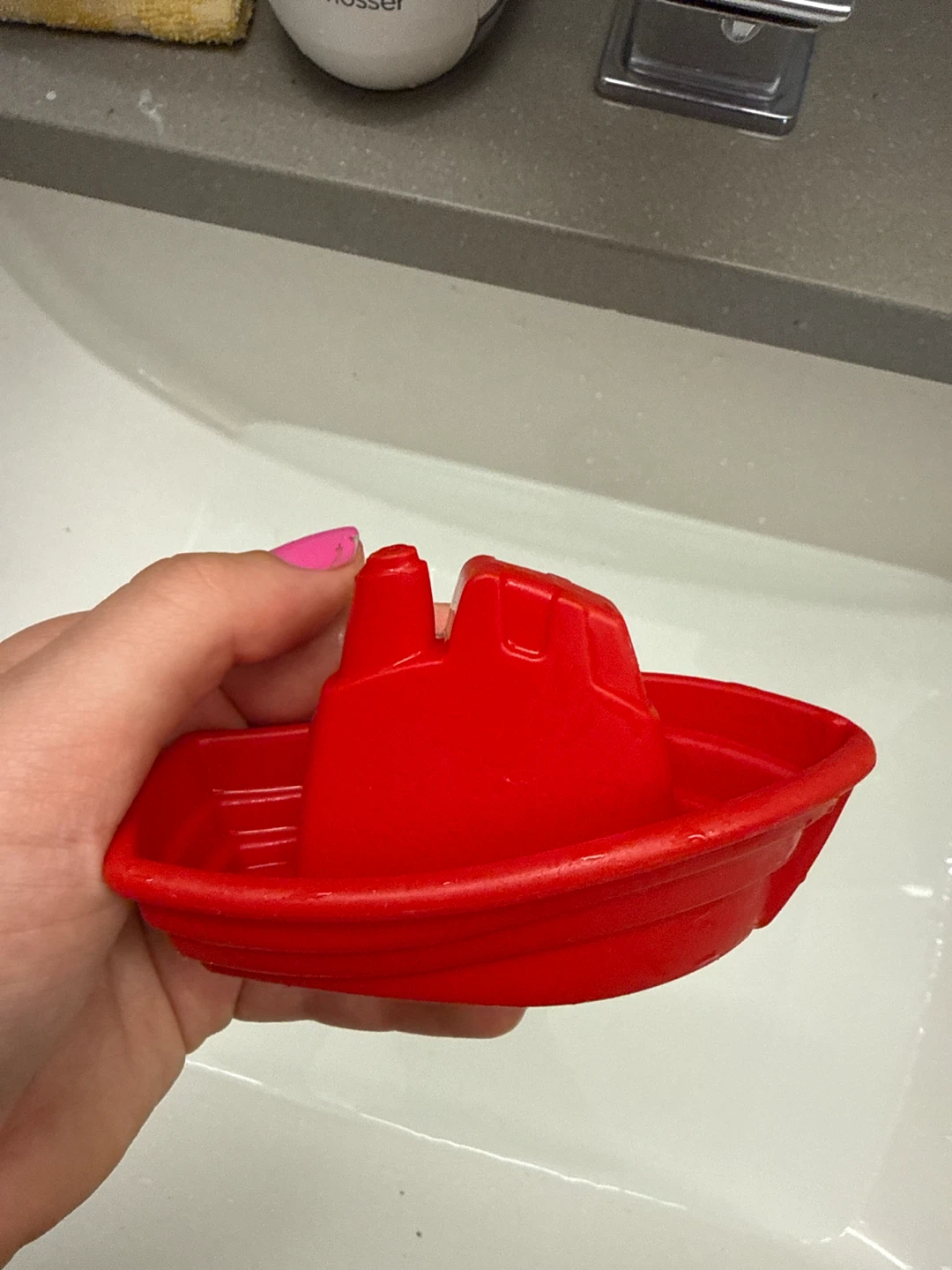 Red Toy Boat