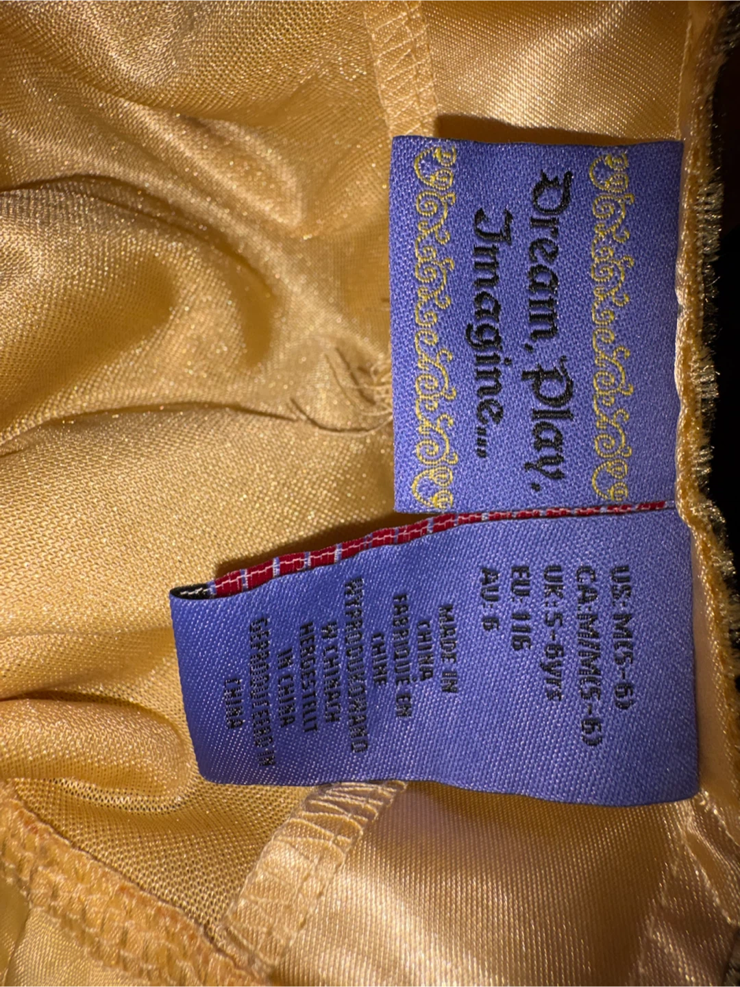 Not used Size 5/6 Belle Princess Dress - photo 3