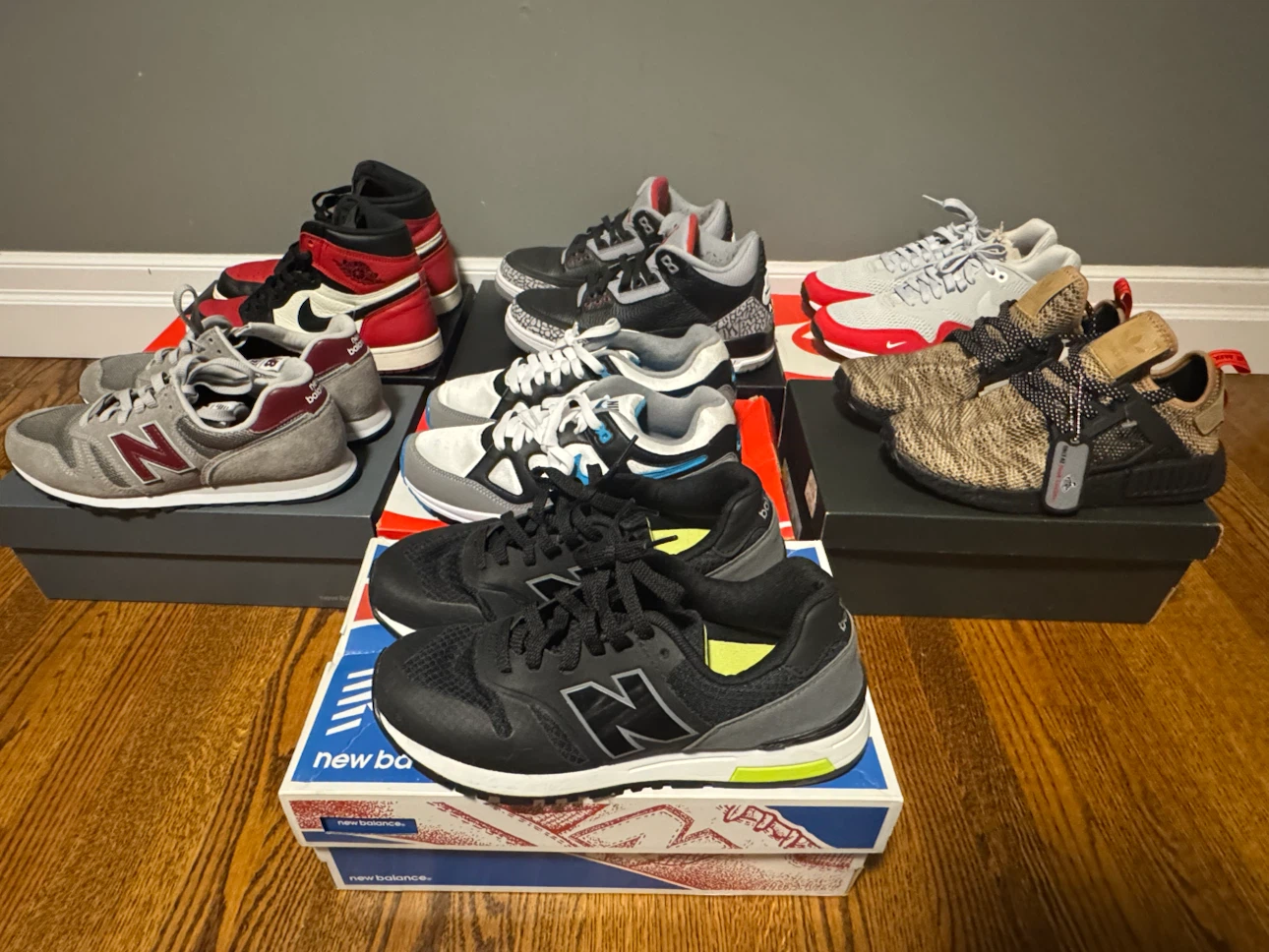 Nike, Jordan, Adidas, New Balance