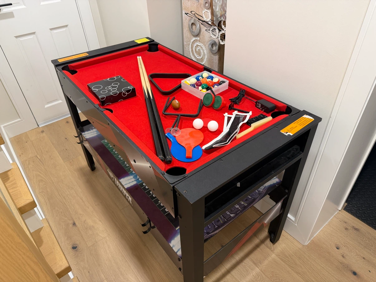 Kids mini hockey, football, billiard and ping pong