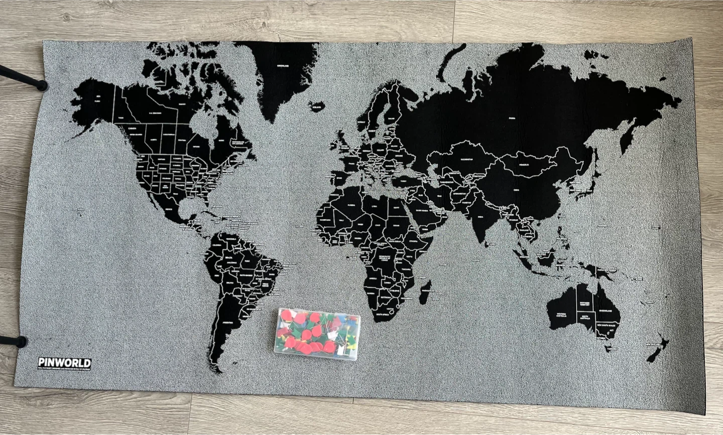 Wall Map Diary with Pins