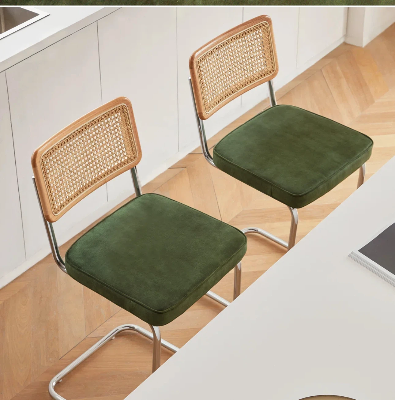 Set of 2 Bay Isle Home Bar Stools - Green