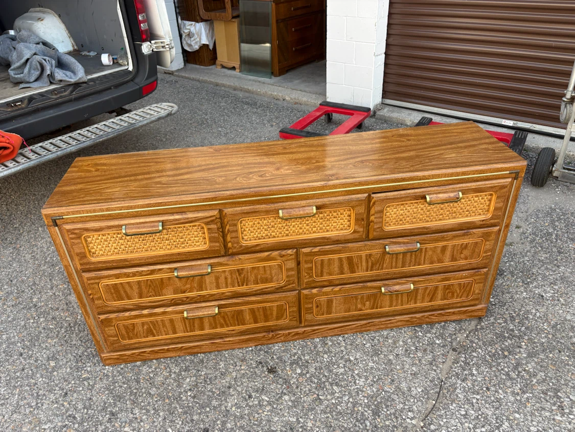 Free delivery used Wooden Dresser with 7 Drawers