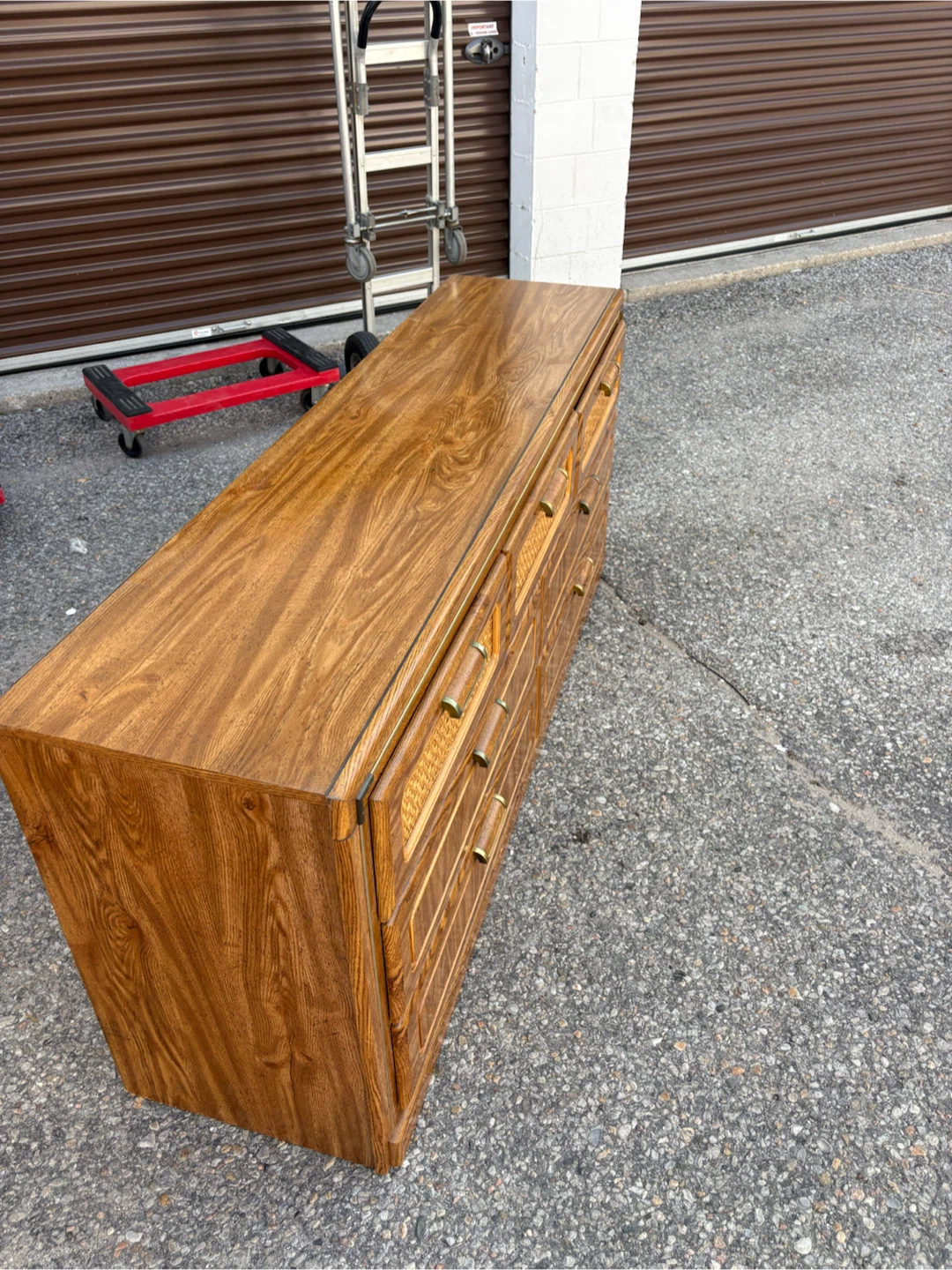 Free delivery used Wooden Dresser with 7 Drawers - photo 4