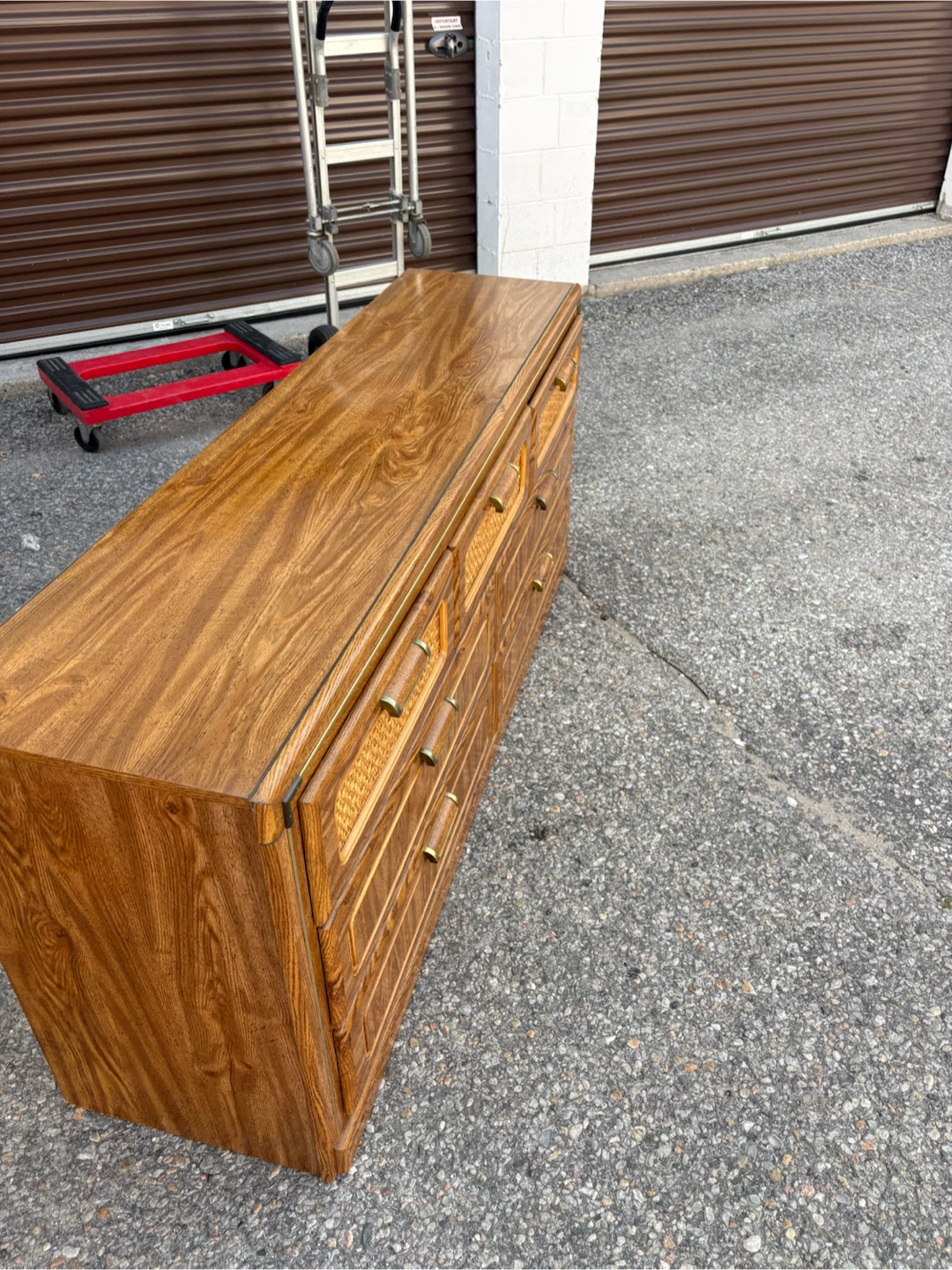 Free delivery used Wooden Dresser with 7 Drawers - photo 5