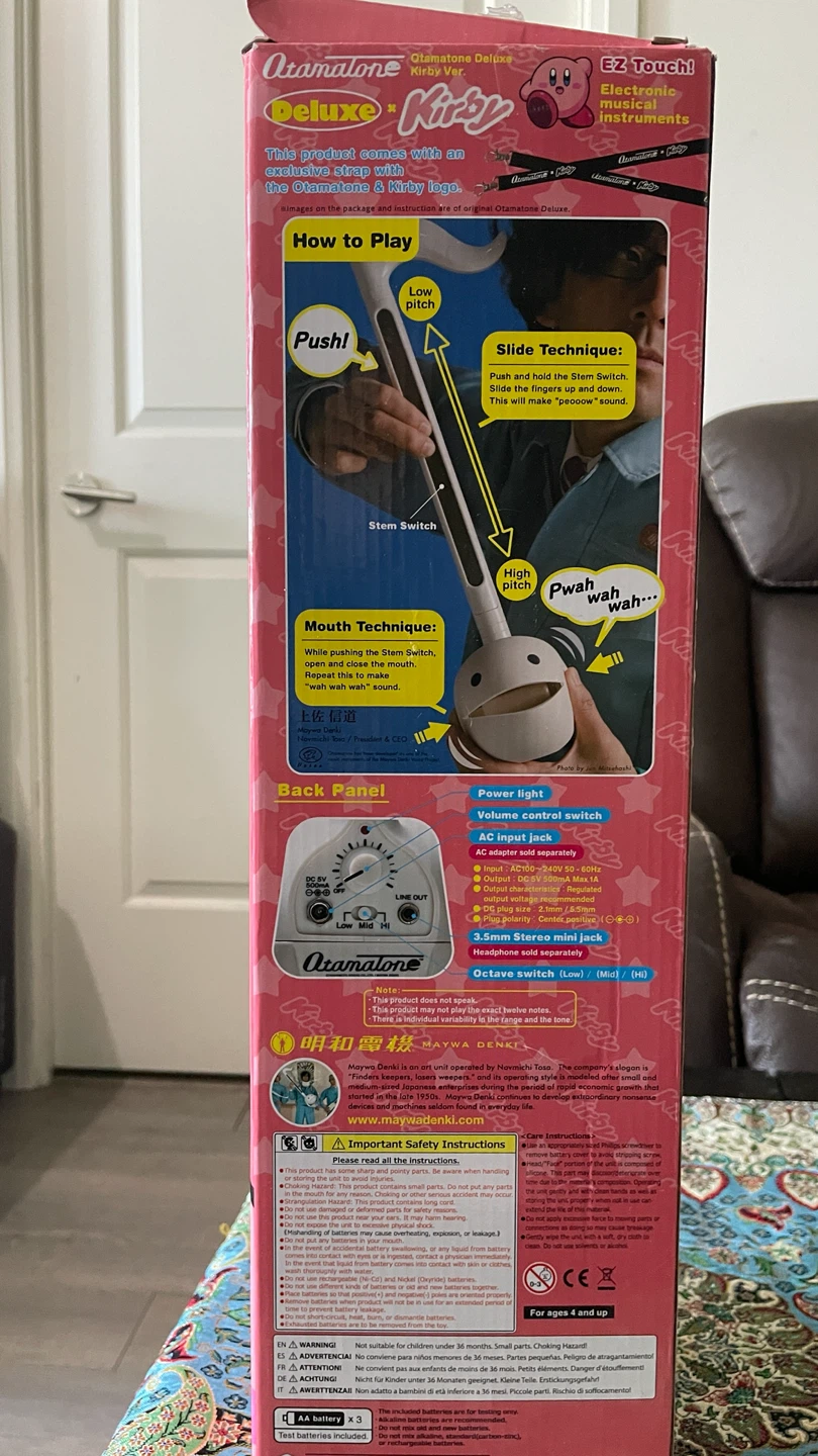 Otamatone Deluxe Kirby Ver. Electronic Musical Instrument - photo 2