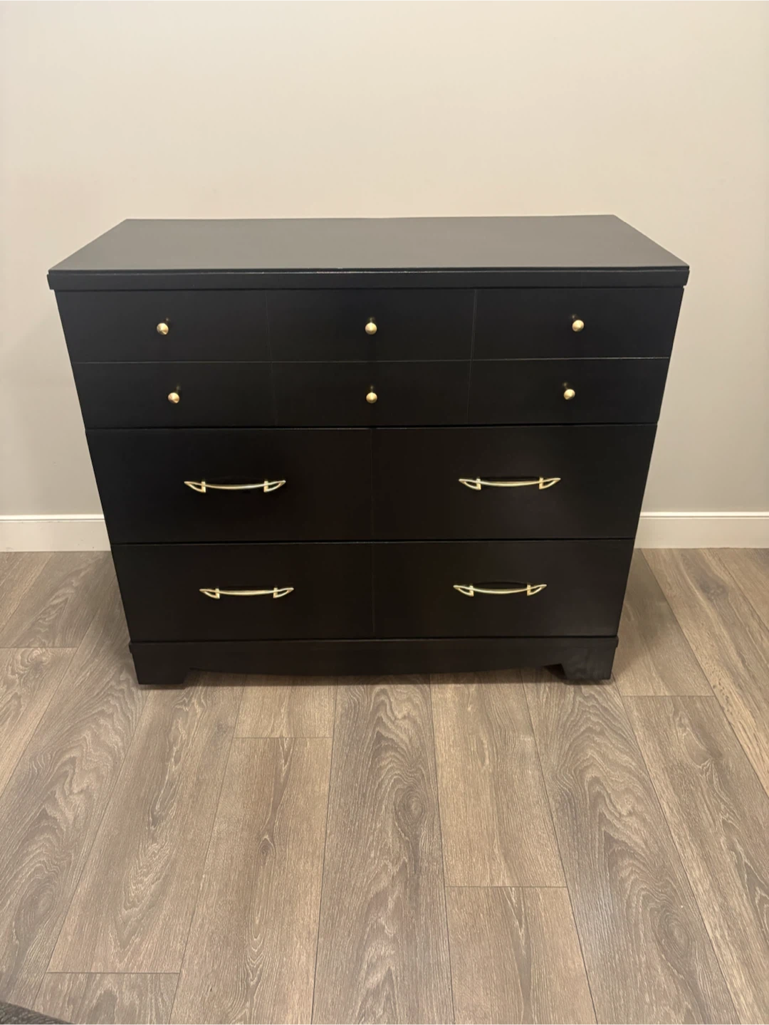 Black Dresser with Gold Hardware - photo 2