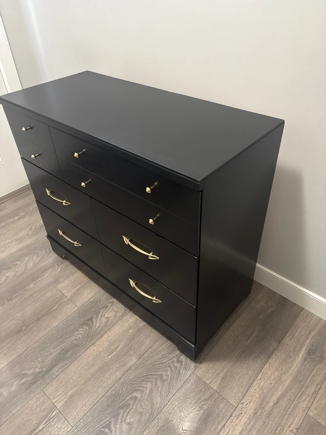 Black Dresser with Gold Hardware - photo 3