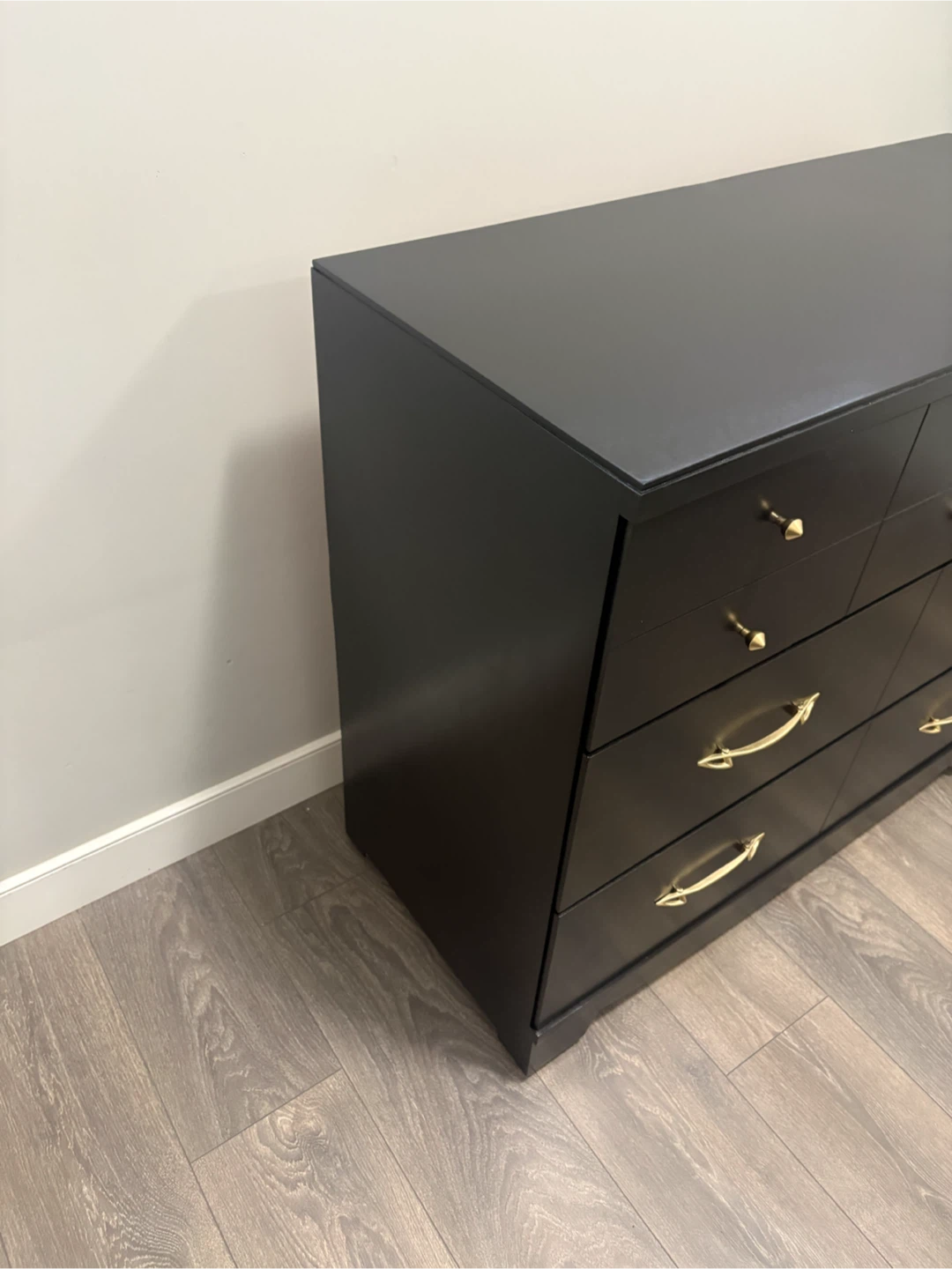 Black Dresser with Gold Hardware - photo 4