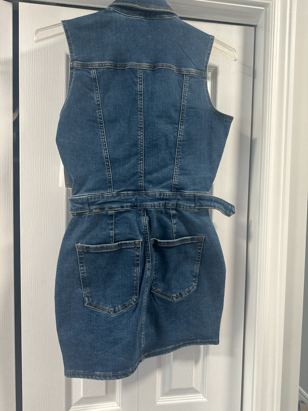 New Good American Denim Sleeveless Dress - photo 3