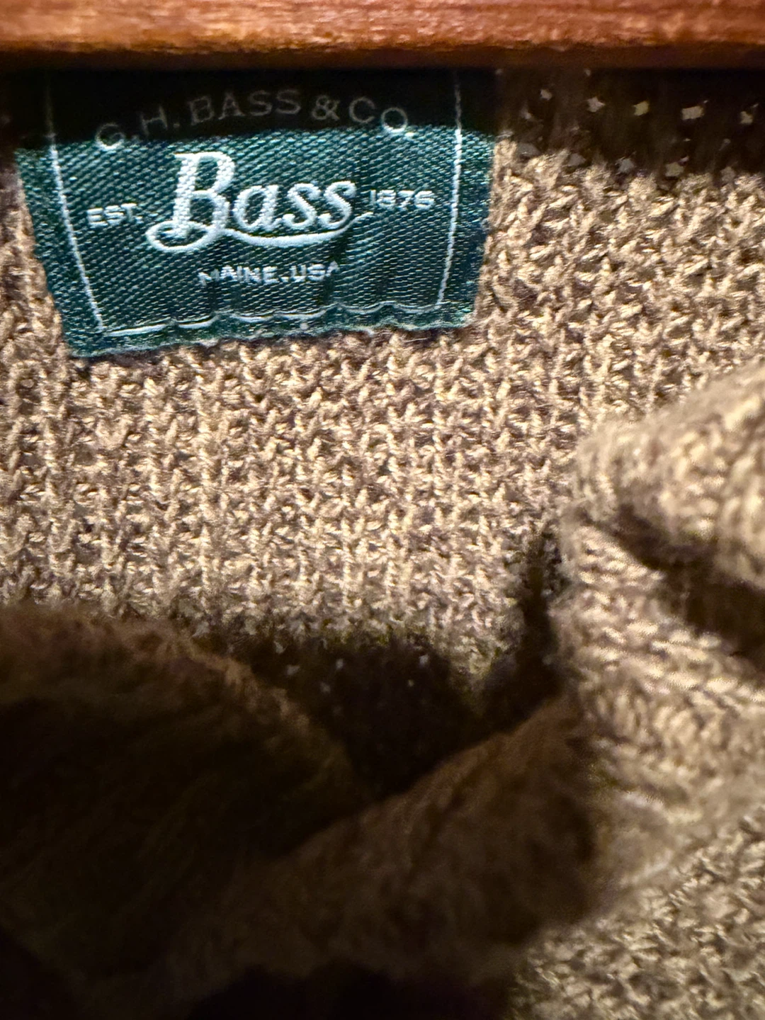 Brown Knit Sweater with Sherpa Collar - Size L - photo 3