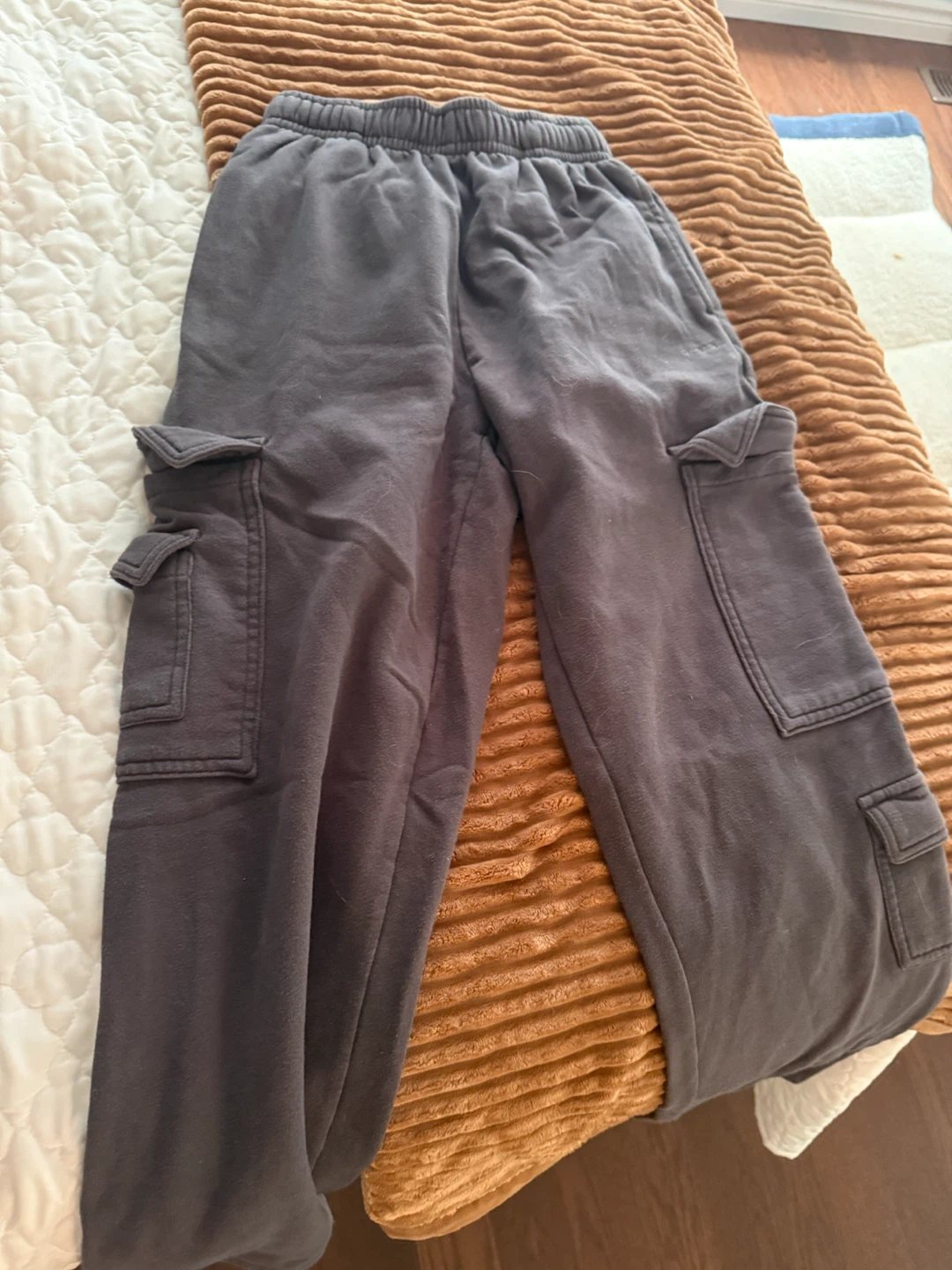 Grey Cargo Joggers