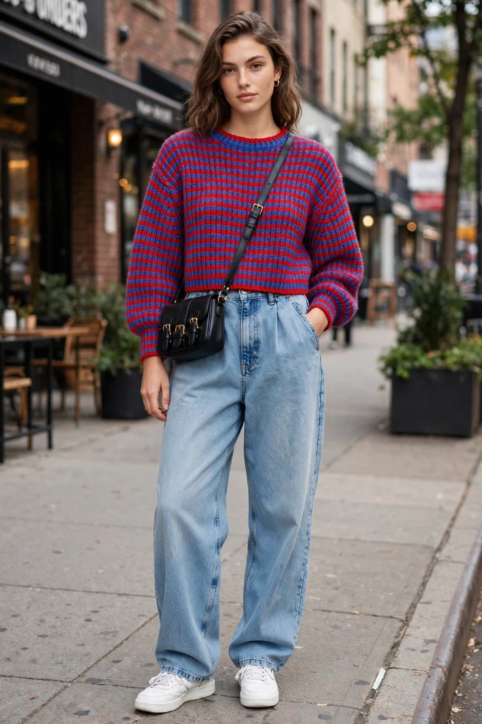 Zara Stripe Knit Sweater Alpaca Wool - photo 3