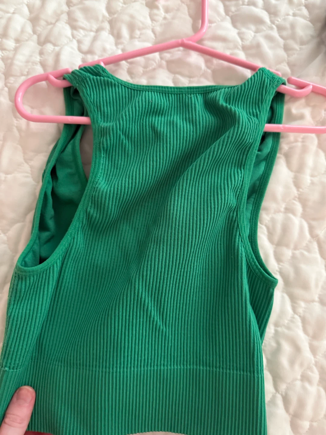 Garage Ribbed Tank Top - Green - photo 3