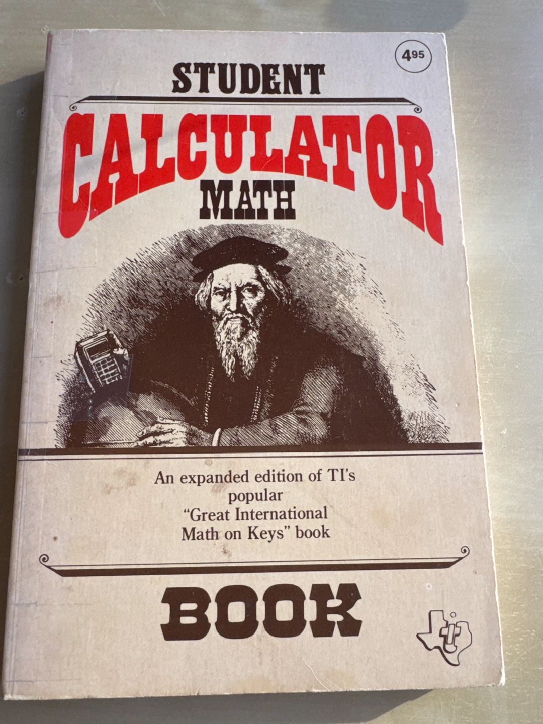 Student Calculator Math Book by Texas Instruments