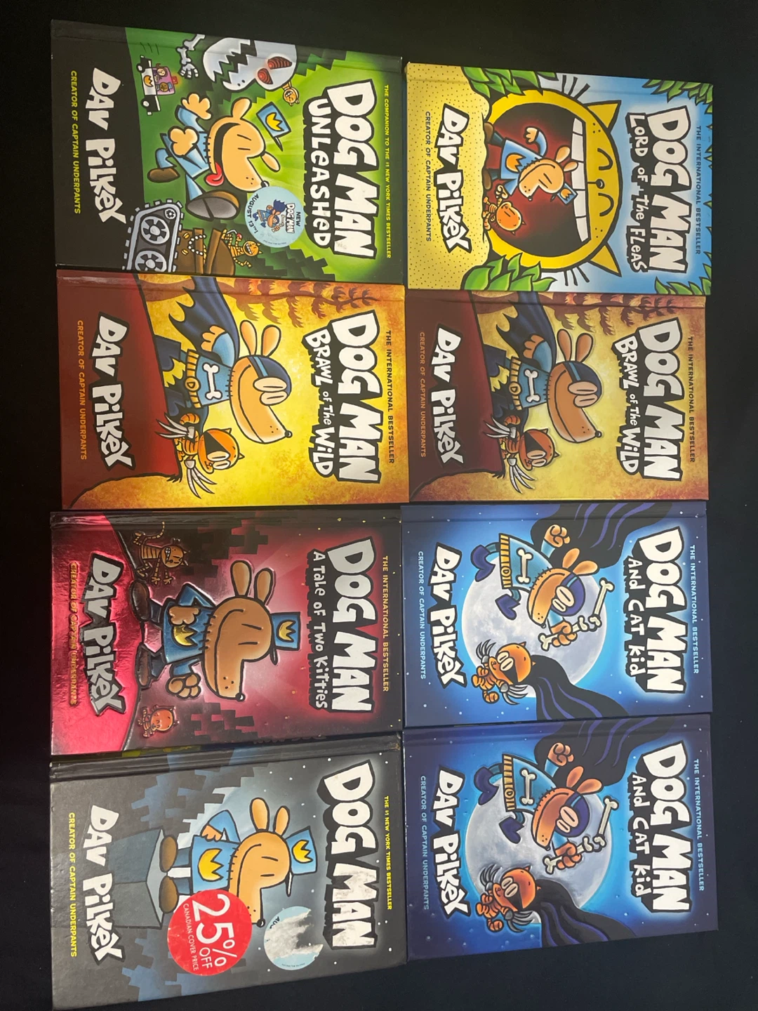 Dog Man Book Series by Dav Pilkey (Set of 8)