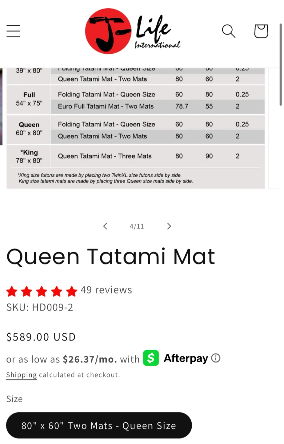 Queen Tatami Mat set - photo 2