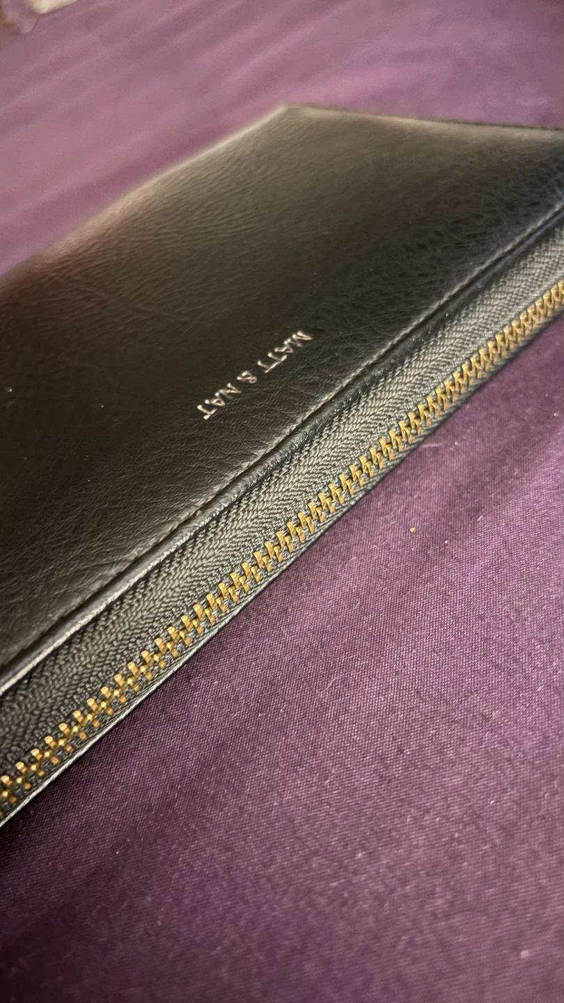 MATT & NAT Black Faux Leather Travel Wallet - photo 2