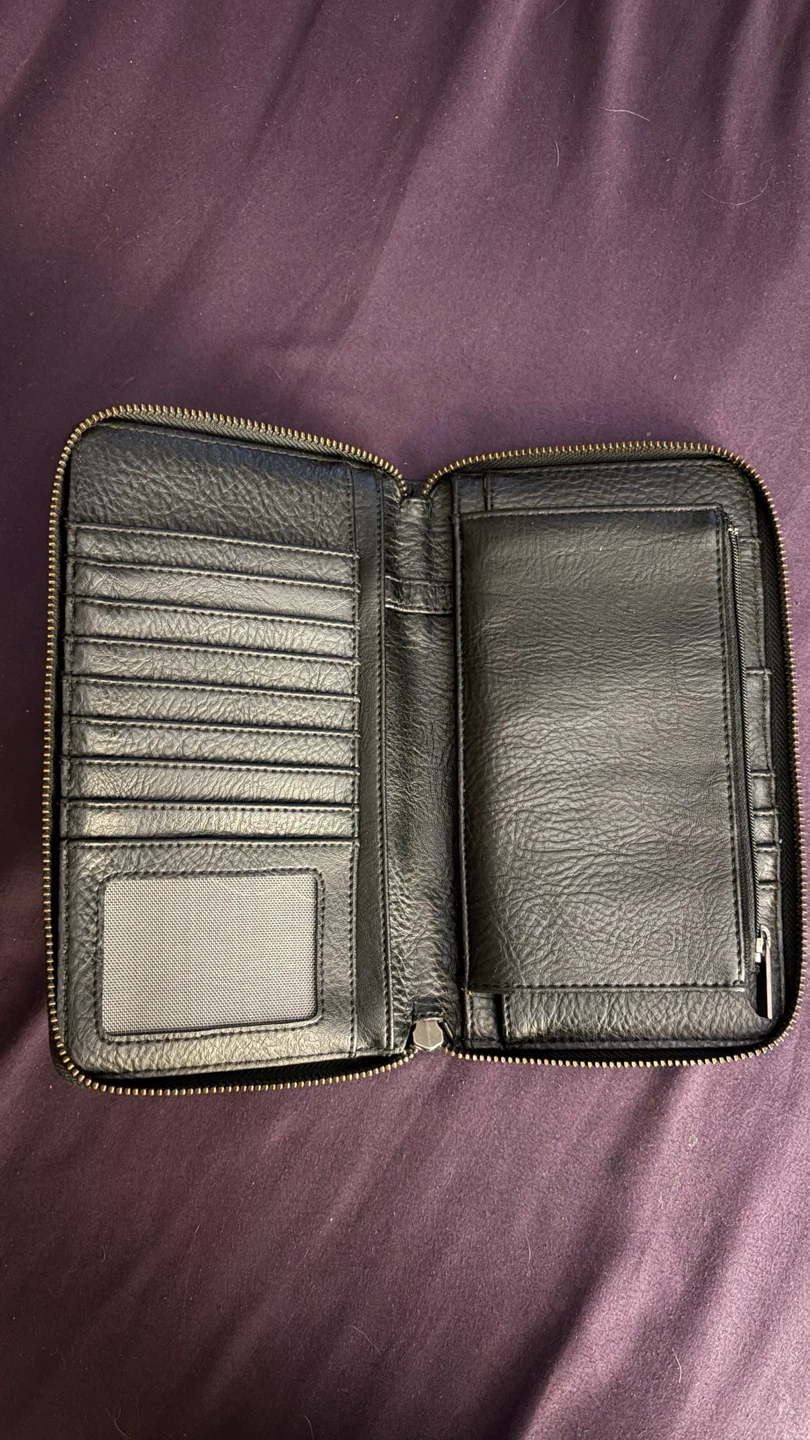 MATT & NAT Black Faux Leather Travel Wallet - photo 3