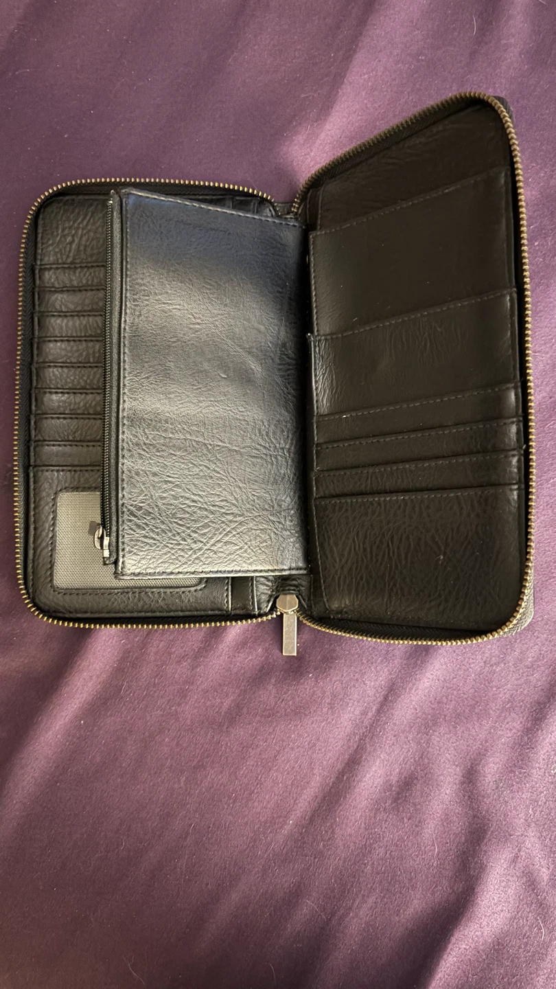 MATT & NAT Black Faux Leather Travel Wallet - photo 4