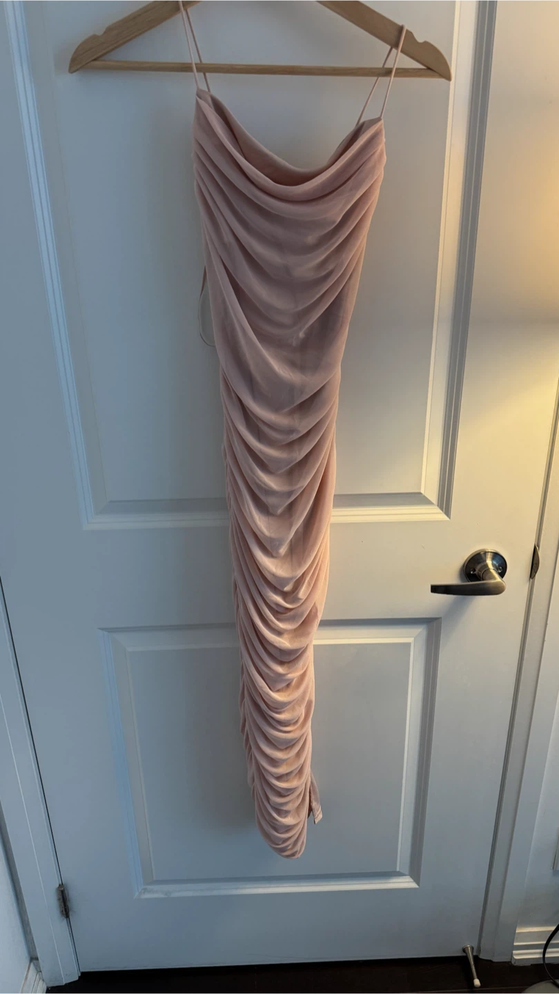 Satin Ruched Dress