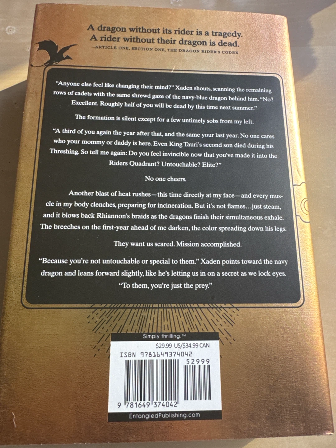 Fourth Wing by Rebecca Yarros Paperback Book - photo 2