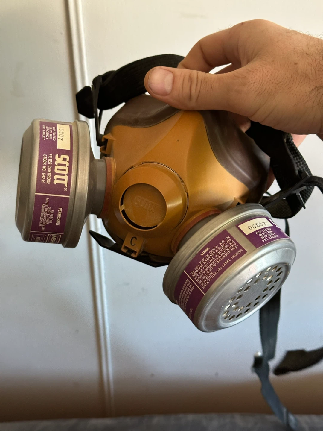 Vintage Scott Model 66 Half-Mask Respirator.