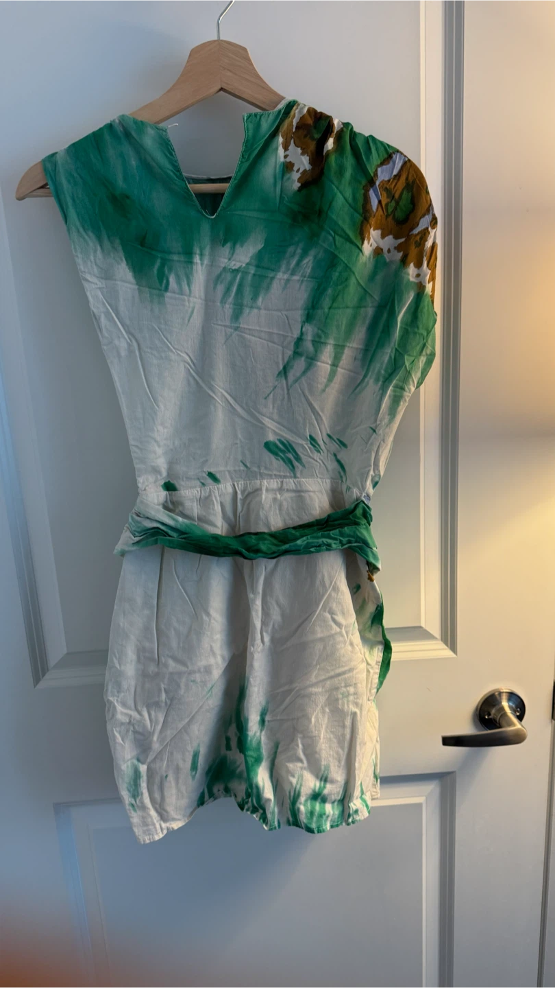 Zara Tie-Dye Mini Dress with Belt
