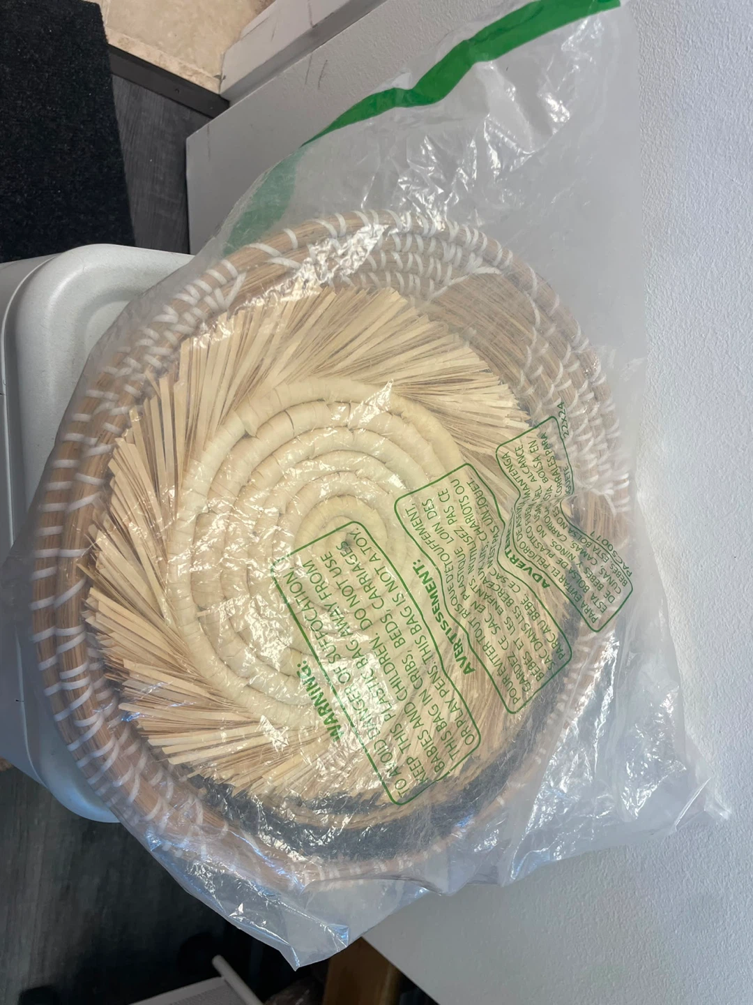 Woven decorative baskets set