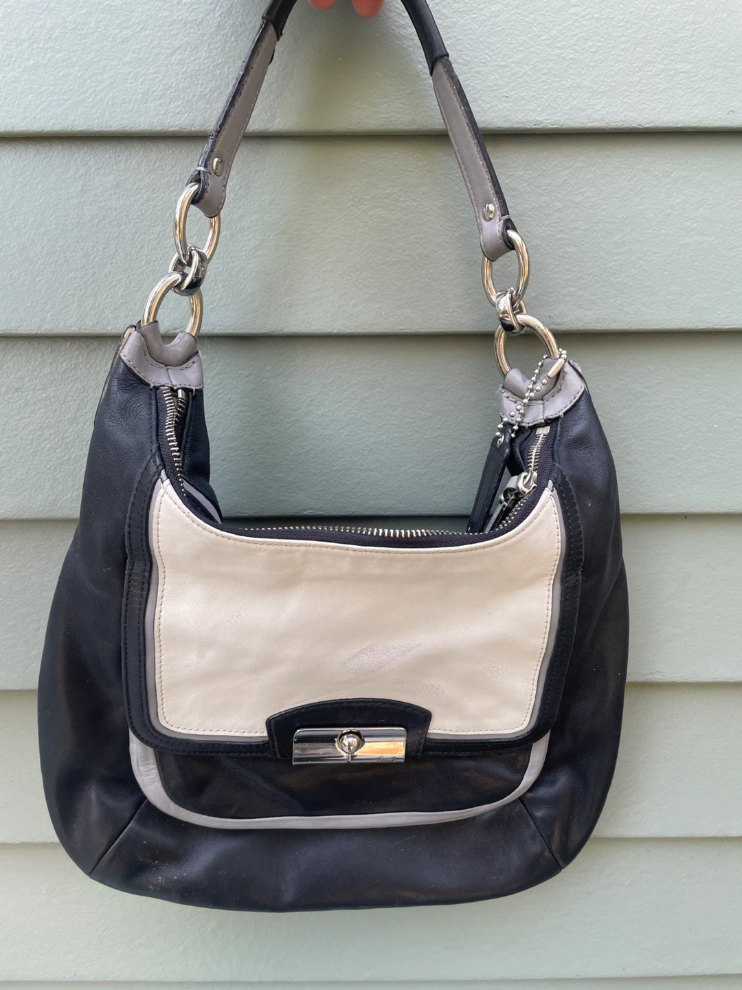 Coach Leather Hobo Handbag