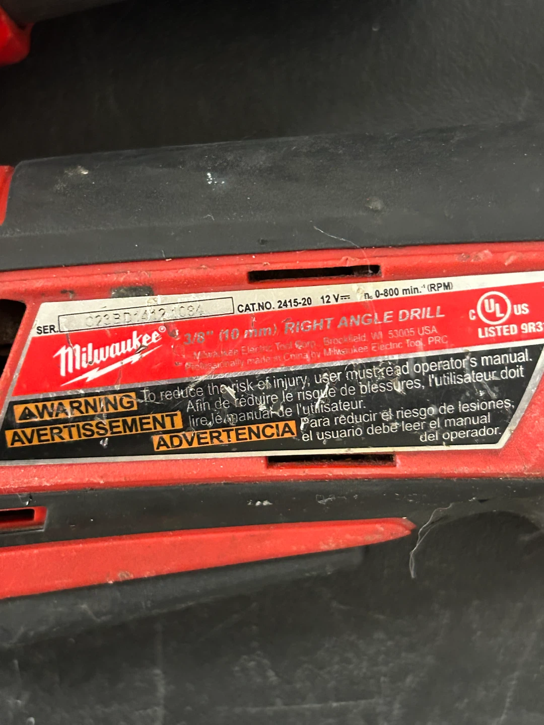 Milwaukee M12 Right Angle Drill - photo 3