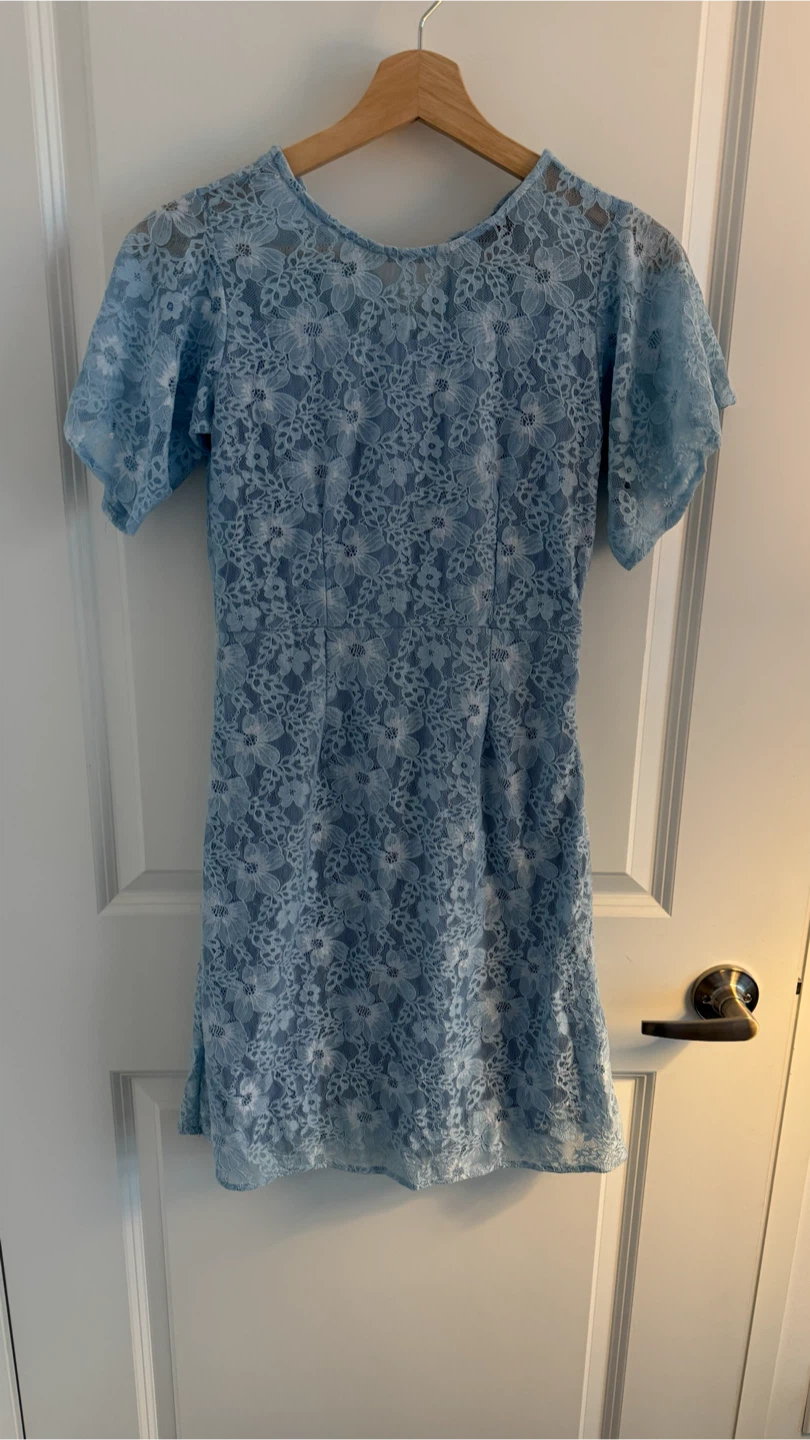 Light Blue Lace Dress