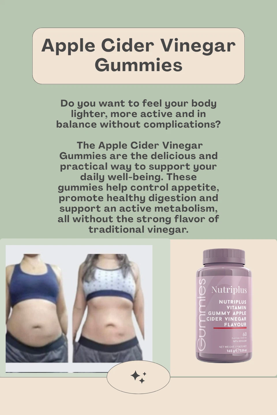 Nutriplus Apple Cider Vinegar Gummies