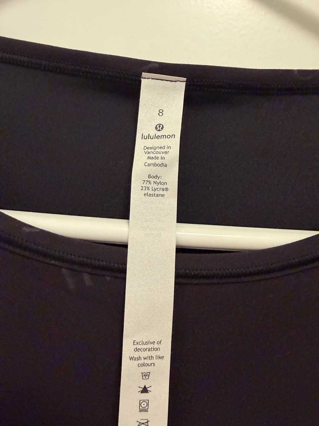 Lululemon Wunder Train Crop LS Shirt Black Size 8 - photo 5