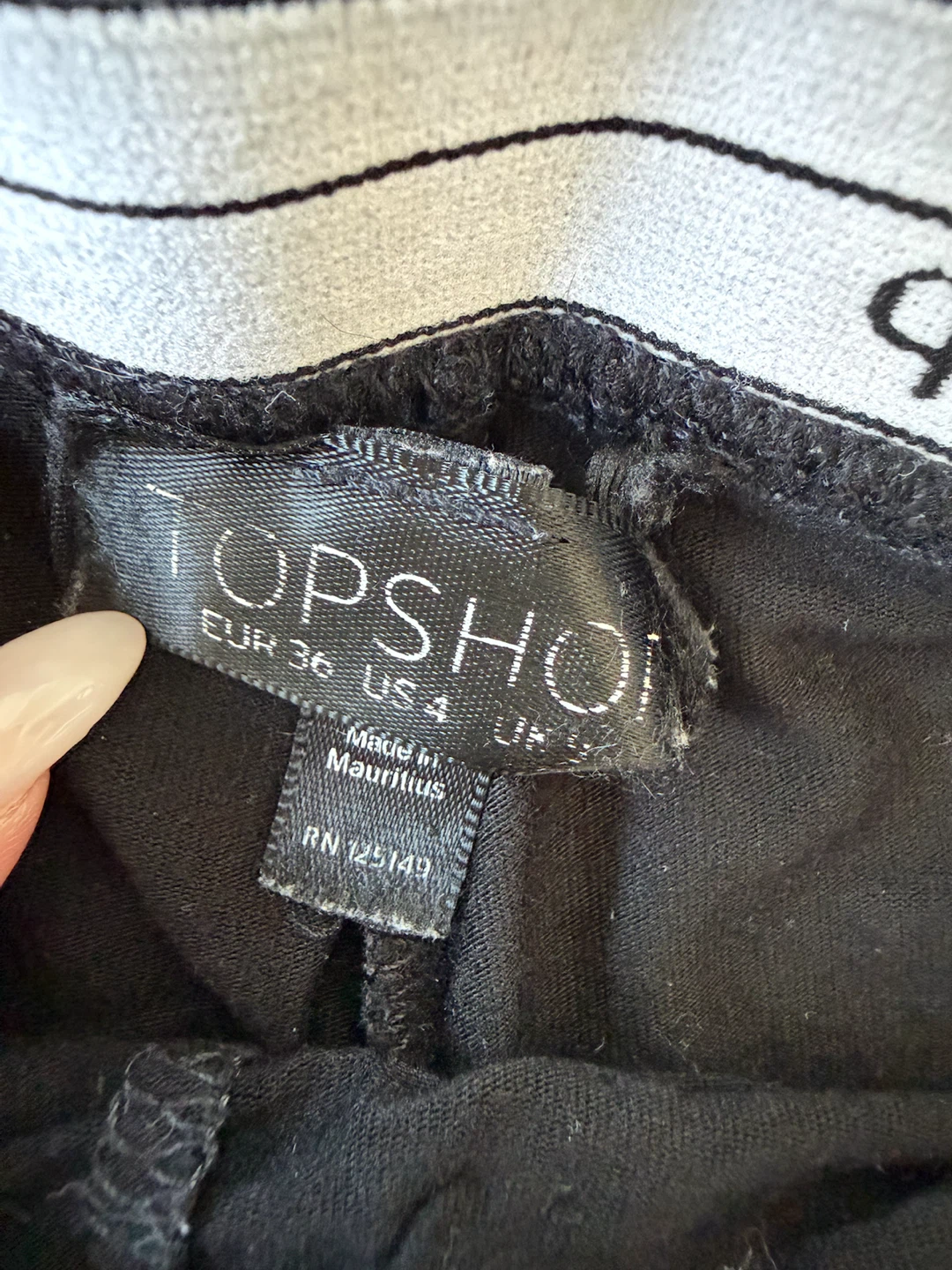 TOPSHOP Black Leggings size 4 - photo 3