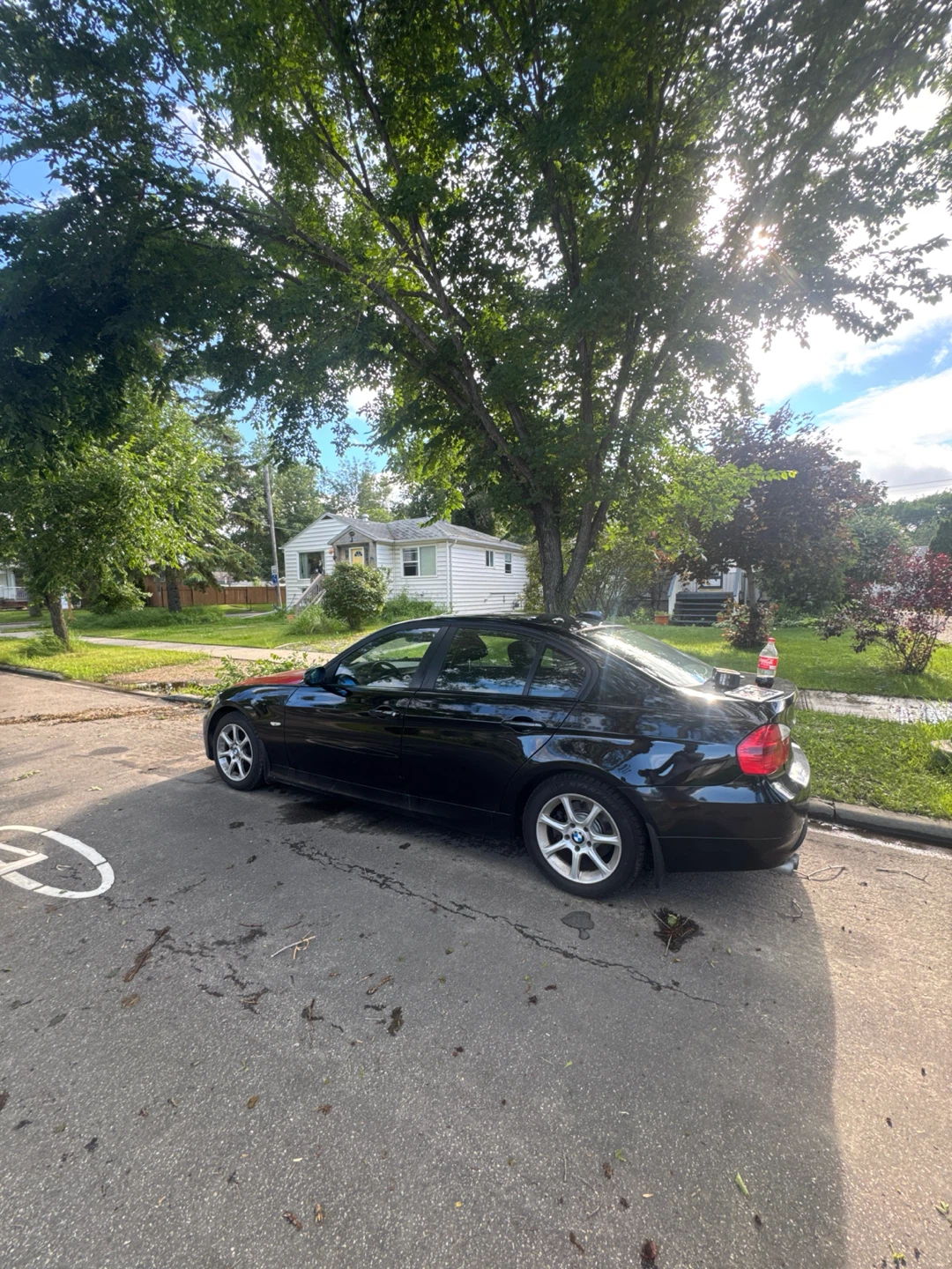 Black BMW Sedan