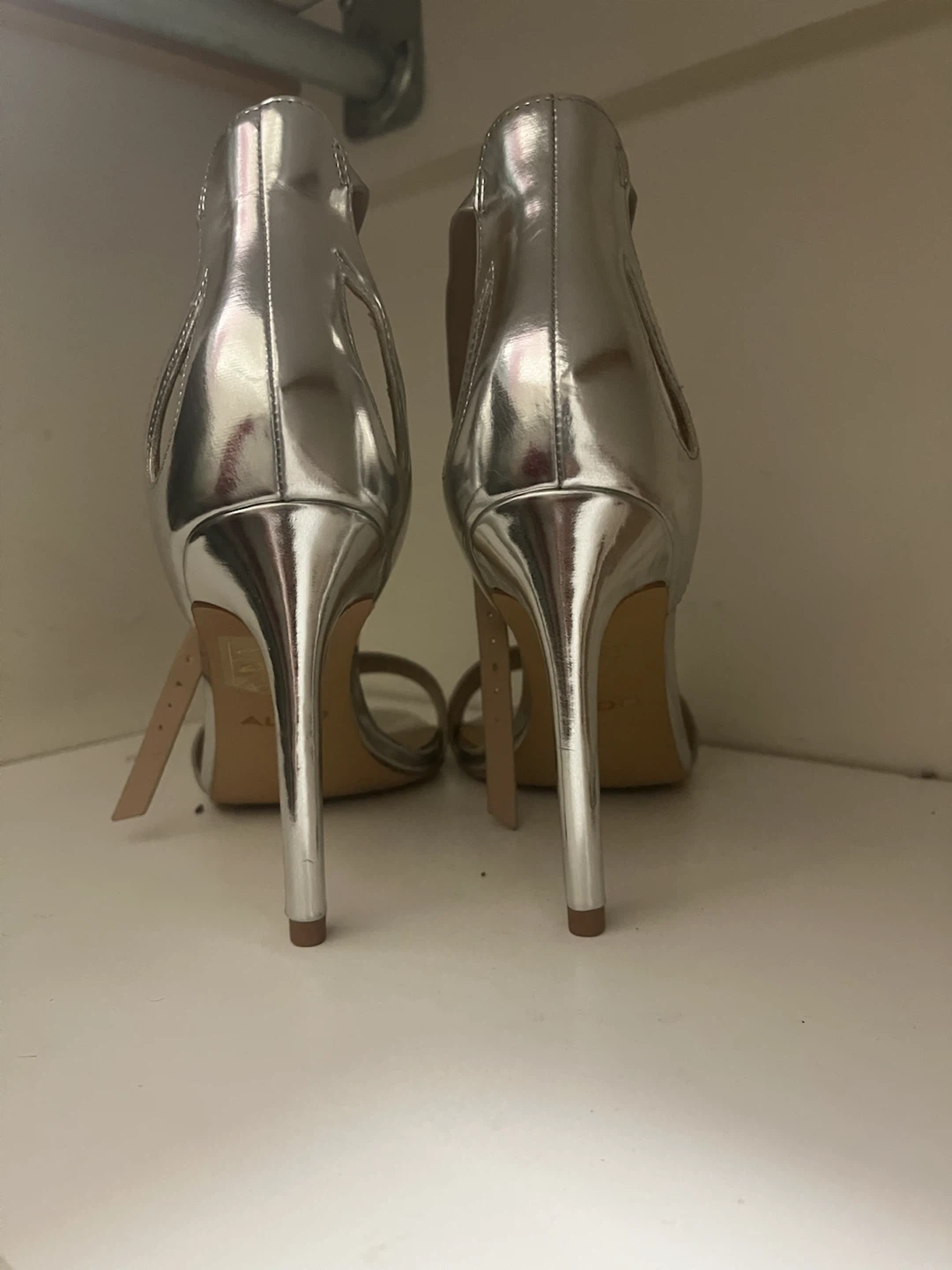 ALDO Silver Heeled Sandals
