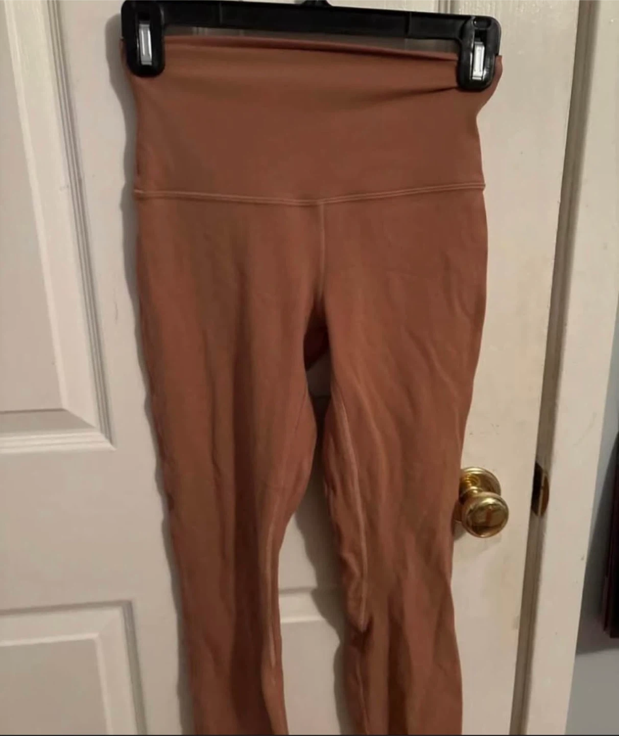Lululemon leggings size 4 tight 25 double lined burnt orange