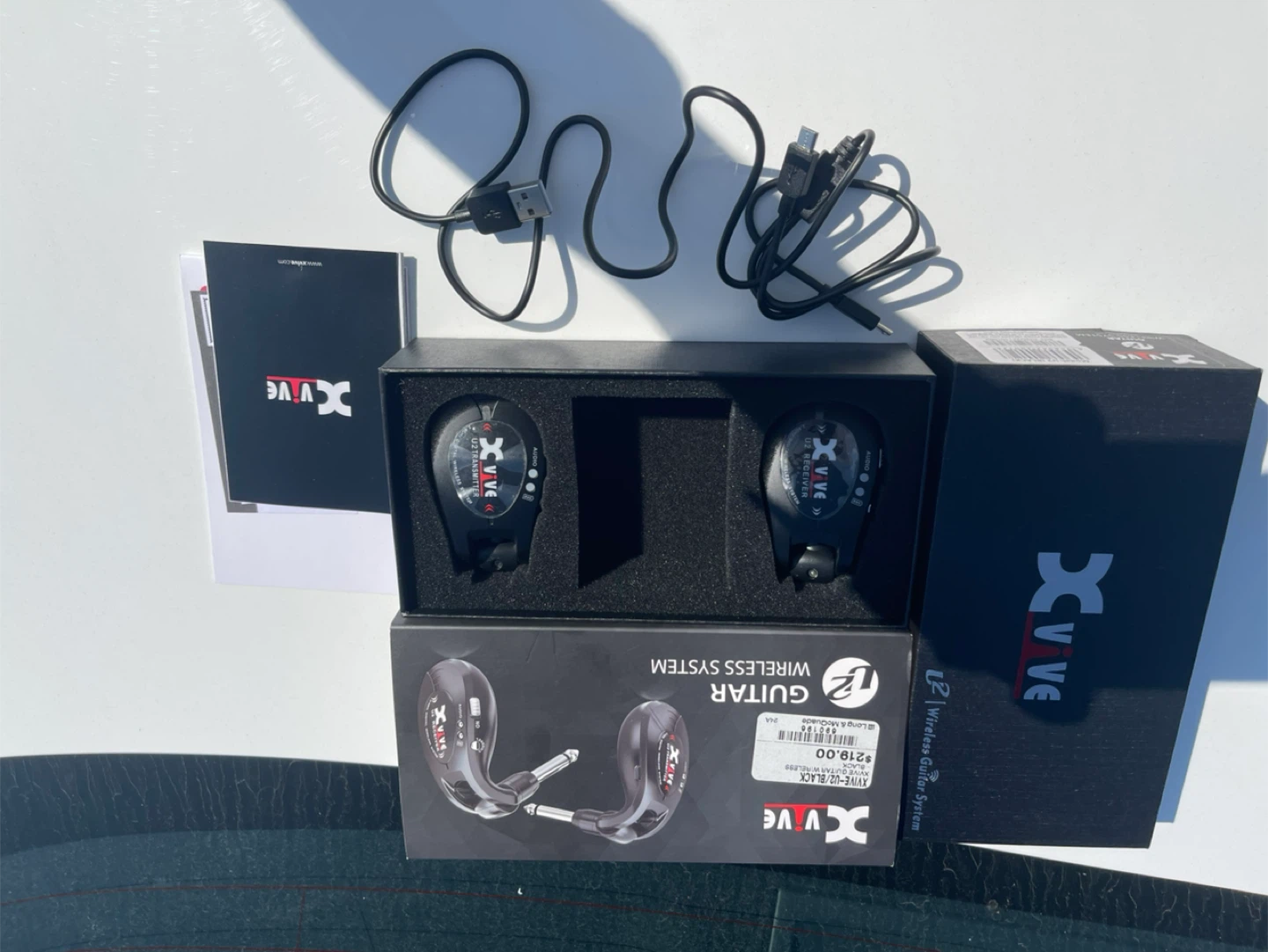XVIVE U2 Guitar Wireless System - Black