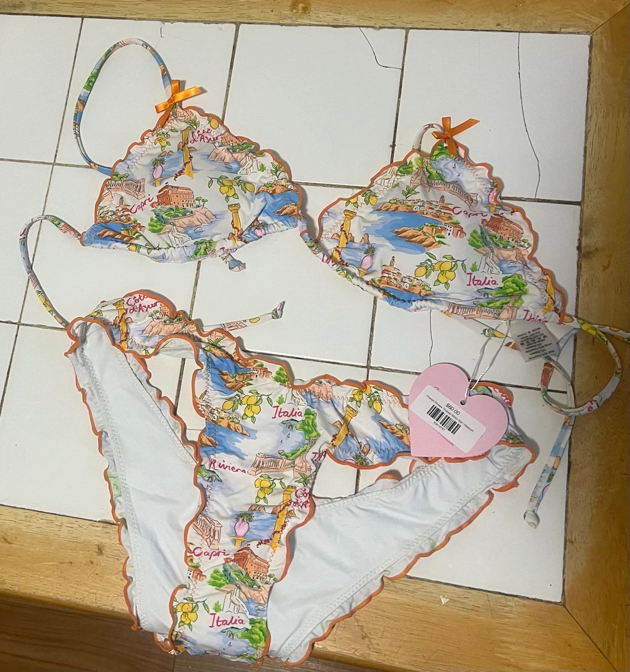 Colorful Natalie Bikini - Italy/Capri Print