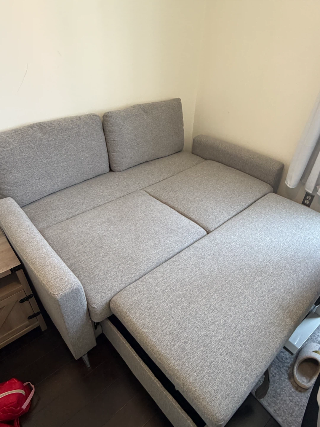 Grey Pull Out Couch - photo 2