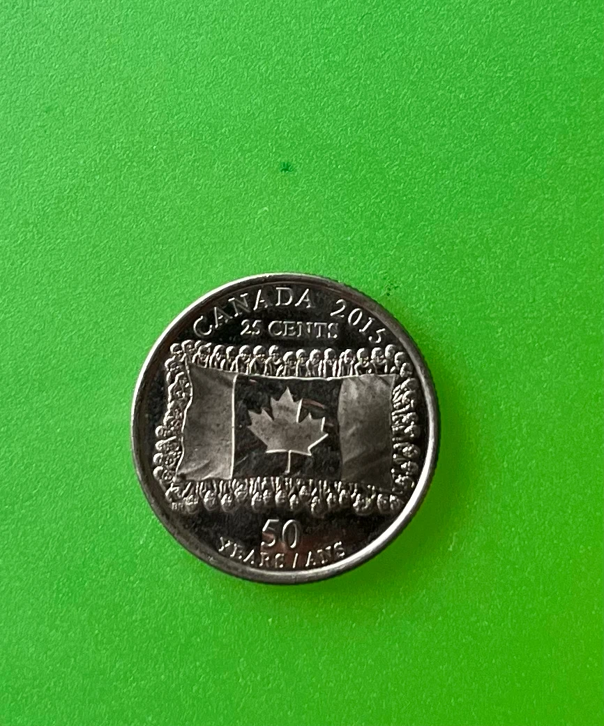 Flags Canada 🇨🇦 2015 Canada 25 Cents Coin - photo 2