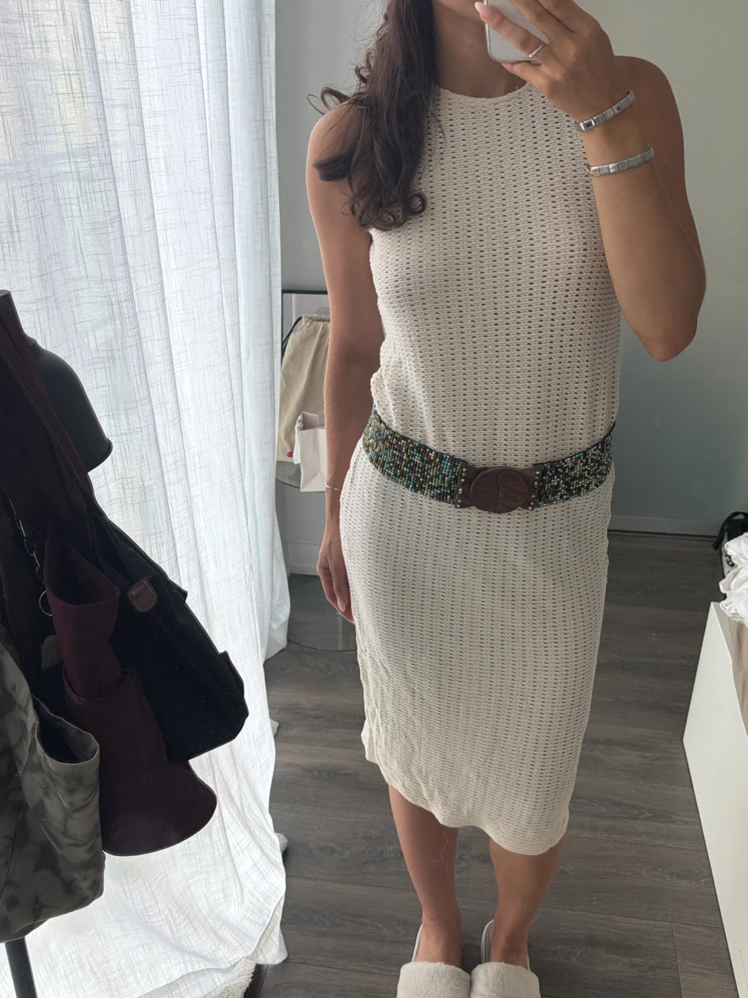 Knit Midi Dress & cover up