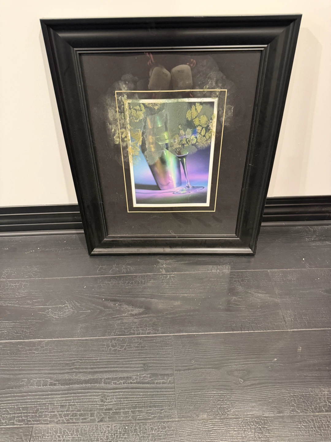 Framed Art Print - Cocktail Shaker and Martini Glass