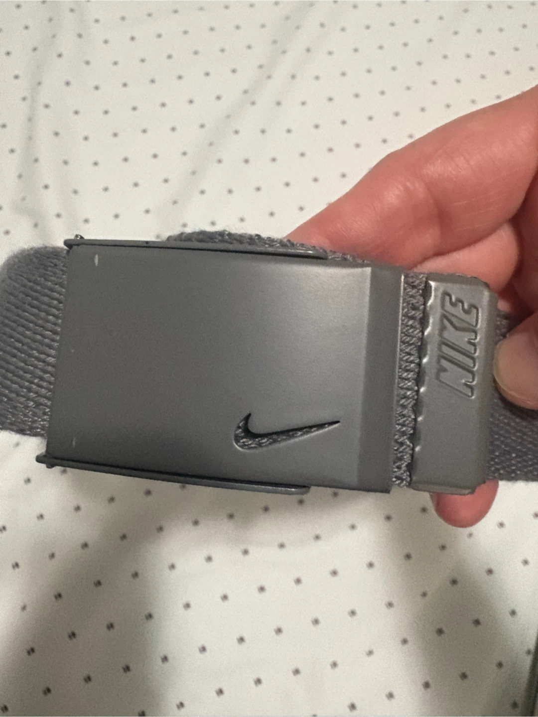 Nike Grey Web Belt one size fits all